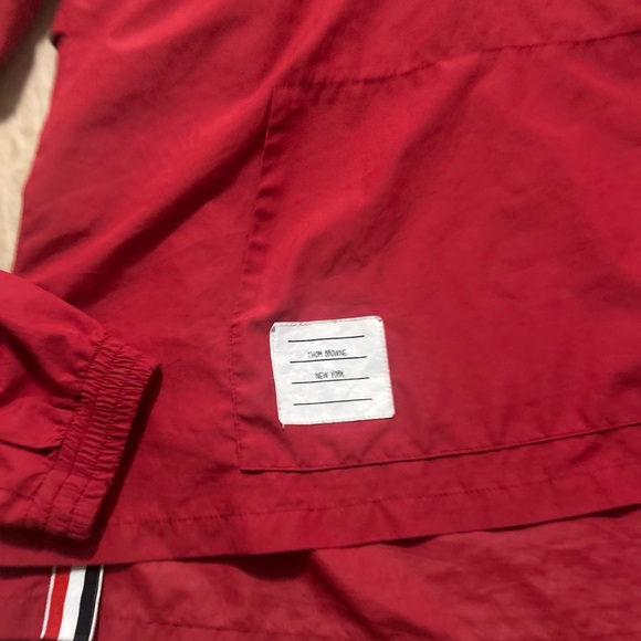 Thom Browne Scarlet Pullover with Signature Patch - Picture 2 of 4